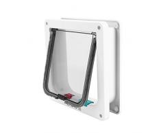 Yosoo Chatière Porte Intelligent Smart 3 Tailles Accessoires pour Chat Chaton Chien 4 Positions Installation Facile avec Vis (S)