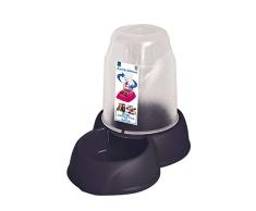 Distributeur automatique deau ou de nourriture pour chat ou chien ou petit rongeur, taille Médium 1,6 litres pour eau ou croquettes, avec patins anti dérapants,