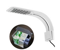 ueetek Aquarium Éclairage avec clip poisson réservoir Lampe LED Lampe 10 W (lumière blanche)