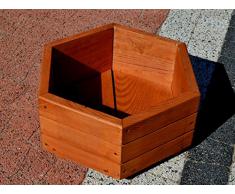 Nouveau bac à fleurs en bois tOP pot de fleurs pour jardin et terrasse montée d5 noix