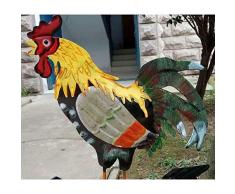 Chengjellylibrary Métal Girouette , Fer Coq Girouette pour Jardin, Cour, Chemin Décor