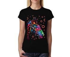 avocadoWEAR Cheval Harnais Femme T-Shirt Noir L