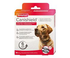 Beaphar - Canishield, colliers anti-puces, anti-tiques et anti-phlébotomes - Grand et très grand chien - 2 colliers