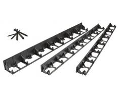 geoBORDER Bordure de Gazon en Plastique - Bordures de Pelouse - Flexible Bordure de Jardin - Idées de Jardin - Jardin Conception + 3 Piquets par mètre (8m, 5.5 cm)