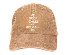 Trucker Hat,Séchage Rapide Chapeau De Papa,Respirant Hip Hop Cap,Gardez Le Dressage Calme sur Les Hommes Ou Les Femmes Ajustables Denim Jeans Casquettes De Baseball