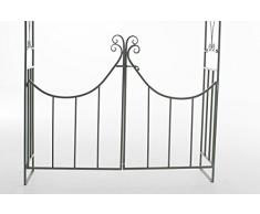 CLP Arche de Jardin avec portillon VIOLA, Gloriette jardin, Arche avec portillon exclusive revêtue de métal, 6 couleurs au choix vert antique