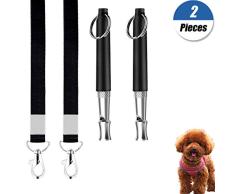 YuChiSX Sifflets ultrasons Haute Fréquence,Silencieux sifflet pour Chien Sifflet de Chien Ultrason Professionnel Réglable Haute Fréquence Accessoires Education et Comportement Animaux