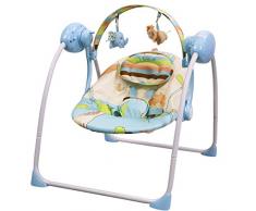 Balancelle bébé électrique musicale/transat : SPARKY (bleu)