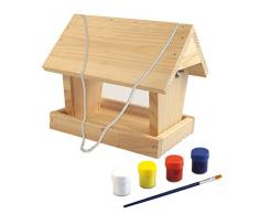 Windhager Mangeoire en kit Woodpecker, Maison doiseaux avec des Outils de, Naturel, 06945