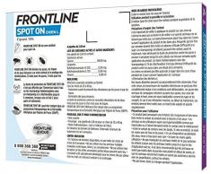 FRONTLINE Spot-on Chien - Anti-puces et anti-tiques pour chien - 20-40kg - 4 pipettes