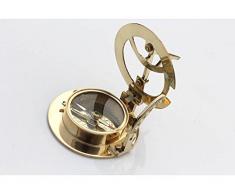 Cadran solaire nautique miniature collection laiton décor maritime cadeau