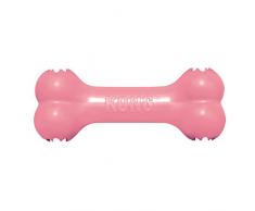 KONG - Puppy Goodie Bone - Le Caoutchouc des Dents, Jouet pour Chien Distributeur Friandises (Coloris Divers) - pour Chiot Petite Taille