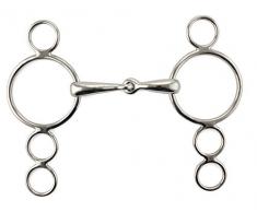 Ombrie déquitation Mors Pessoa Poney 2 appels inoxydable, _, 10.5