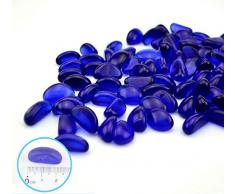 ZYMY Magnifiques perles en verre de décoration pour aquarium - 453 g de gravier décoratif