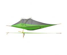 Qnlly Triangle Tente darbre Suspendu 420 * 420 * 260cm Tente de Camping 3 Saisons Suspendue pour 3 Personnes, Tente de cabane dans Les Arbres, pour Le Camping, la randonnée(Vert)