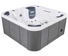 SPA rigide WATERCLIP Lounace carré 6 places (5 places assises + 1 place allongée)