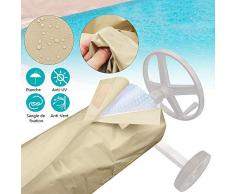 Couverture Enrouleur Bâche Piscine en Tissu 190T Imperméable,Couverture de Protection Piscine Extérieur Intérieur,Couverture pour Bâche Solaire,Bâche de Piscine Anti-Vent/Pluie/Poussière/UV