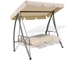 Tidyard Balançoire dextérieur | Balancelle de Jardin avec Auvent 3 Places pour Jardin ou Patio