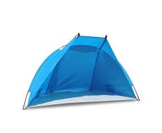 Outdoorer Tente de Plage Helios, Bleue, UV 80, Extra-légère, Petit Format, Coupe-Vent