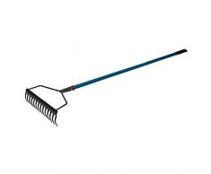 Silverline 07607 Râteau de Jardin avec Manche Bleu 140 cm