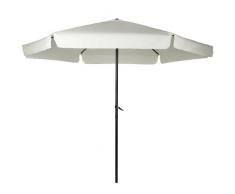 Parasol avec manivelle - Cream (beige) - Ø 2,5 m - 2,35 m (H) - avec rebords - polyester résistant à l'eau - DIVERSES COULEURS AU CHOIX