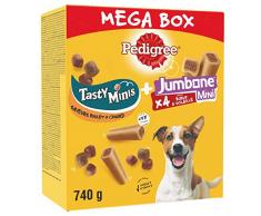 PEDIGREE Méga Box - Mix de Friandises pour chien avec Sa Récompense et Son Os à Mâcher, 740 g de friandises