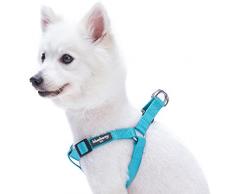 Blueberry Pet Harnais Tour de poitrail: 67-98cm, Classique, Solide, Turquoise, Réglable Nylon, Harnais pour Chien, Collier et Laisse Assortis Vendus séparément.