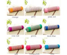 Zhipeng Grand Oreiller Vieux Gros Tissu Oreiller de Sarrasin Yoga vertèbre cervicale Oreiller Oreiller Cou Amovible et Lavable Rond hsvbkwm (Color : Purple, Size : 50x13cm)