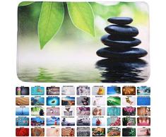 Tapis de Bain, Grande sélection de Beaux Tapis de Bain, de Haute qualité, très Doux, sèche Rapidement, Lavable (70 x 110 cm, Harmonie)
