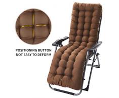 Soddyenergy Coussin pour Chaise Longue Marron