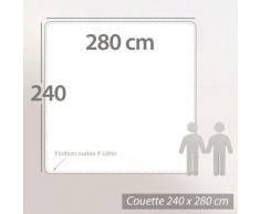 Couette 280x240 cm ELSA Été - Fibre creuse Polyester 200 g/m2