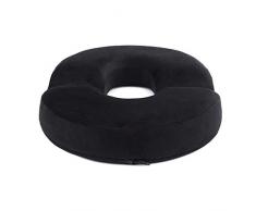 Coussin de siège Donut Pillow - Un oreiller assis procure un soulagement de la douleur pendant la grossesse, le post-natal, la douleur dorsale et le traitement hémorroïde - Coussin anti-douleur du coc