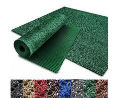 etm Tapis PVC granulé antidérapant Tapis Exterieur Interieur | terrasse, Balcon, Camping, école | Fabrication Allemande | 8 Coloris, 15 Tailles | 120x100cm, Vert