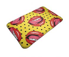 Tapis de porte intérieur extérieur lèvres anti-dérapant lavable tapis carpettes dentrée paillassons 50 * 80cm