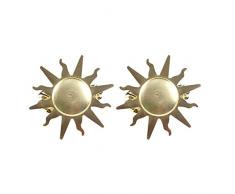 EVIDECO Pince à Rideau en métal Grande Taille, Métal, doré, 2 W x2 H x 1.1 D