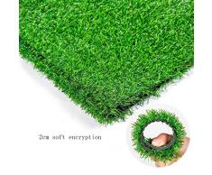 SUNNAIYUAN Gazon Synthétique Jardin Plastique Dextérieur en Plastique Faux Gazon Mur Plante Verte Décoration Tapis Vert Coussin (Hauteur 20 Mm) (Size : 2x0.5m)