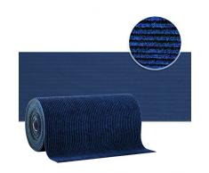 Tapis de passage casa pura® MAGNUM bleu | pour cuisine, couloir, entrée | poids du poil env. 1150 g par m² - matière résistante | tailles diverses, 120x100cm