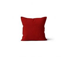 Soleil dOcre Coussin déhoussable 40x40 cm ALIX rouge