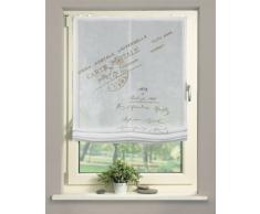 Home fashion 69260-711 portland, batiste store bateau avec accessoires gris 140 x 80 cm-couleur : naturel