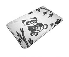 kThrones Tapis de Bain Antidérapant,Petit Panda Peint,Tapis de Douche de pour Salle de Bain (75cmx45cm)