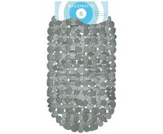 CIRCUL Tapis de baignoire 68 x 35 cm Gris Aspect Pierre Moderne