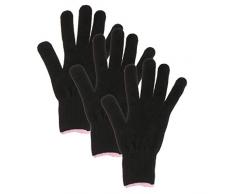 perfeclan 3pcs Gants de Barbecue Gants de Cuisine Antidérapants en Silicone Anti-Chaleur Protection de Main 26 x 12 cm