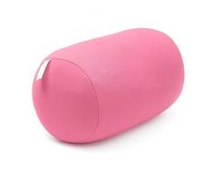 Ganquer Coussin de Voyage en microbilles pour Le Cou et la Taille, Rose, Taille Unique