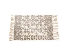 Succeedw Tapis Coton Tapis Descente De Lit Style Frangé Bohème Tissés à La Main Multifonctionnel Tapis Ethnique Chic à Franges pour Décoration De La Maison