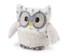 soframar - bouillotte peluche à graine micro-onde - Hooty Blanc