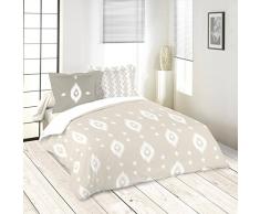 LOVELY CASA TIKAL Housse DE Couette, Coton, Lin, 240x220 cm