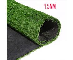 XEWNEG Herbe Artificielle Synthétique Chiffrée avec Trou De Drainage sans Décoloration, Décoration De Jardin/Dextérieur, Faux Tapis De Pelouse De 15MM, Largeur De 2m (Size : 2x1.5M)