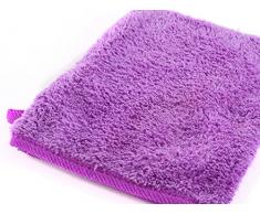 Lot de 8 gants de toilette moelleux microfibres Gant de toilette serviette Manique, anti-taches, gant de toilette en microfibre