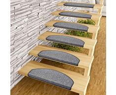 Snapstyle Strong - Trend Boucles Tapis Marche escalier - Anthracite (Semi-Circulaire) - Simple ou par Lot de 15