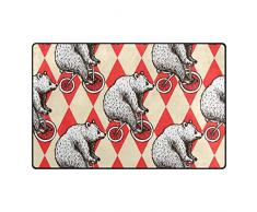 WowPrint Tapis Humoristique Lavable léger pour Cuisine, Salle à Manger, Salon, Chambre à Coucher, décoration intérieure, 78 x 50 cm, Multicolore, 152 x 99 cm